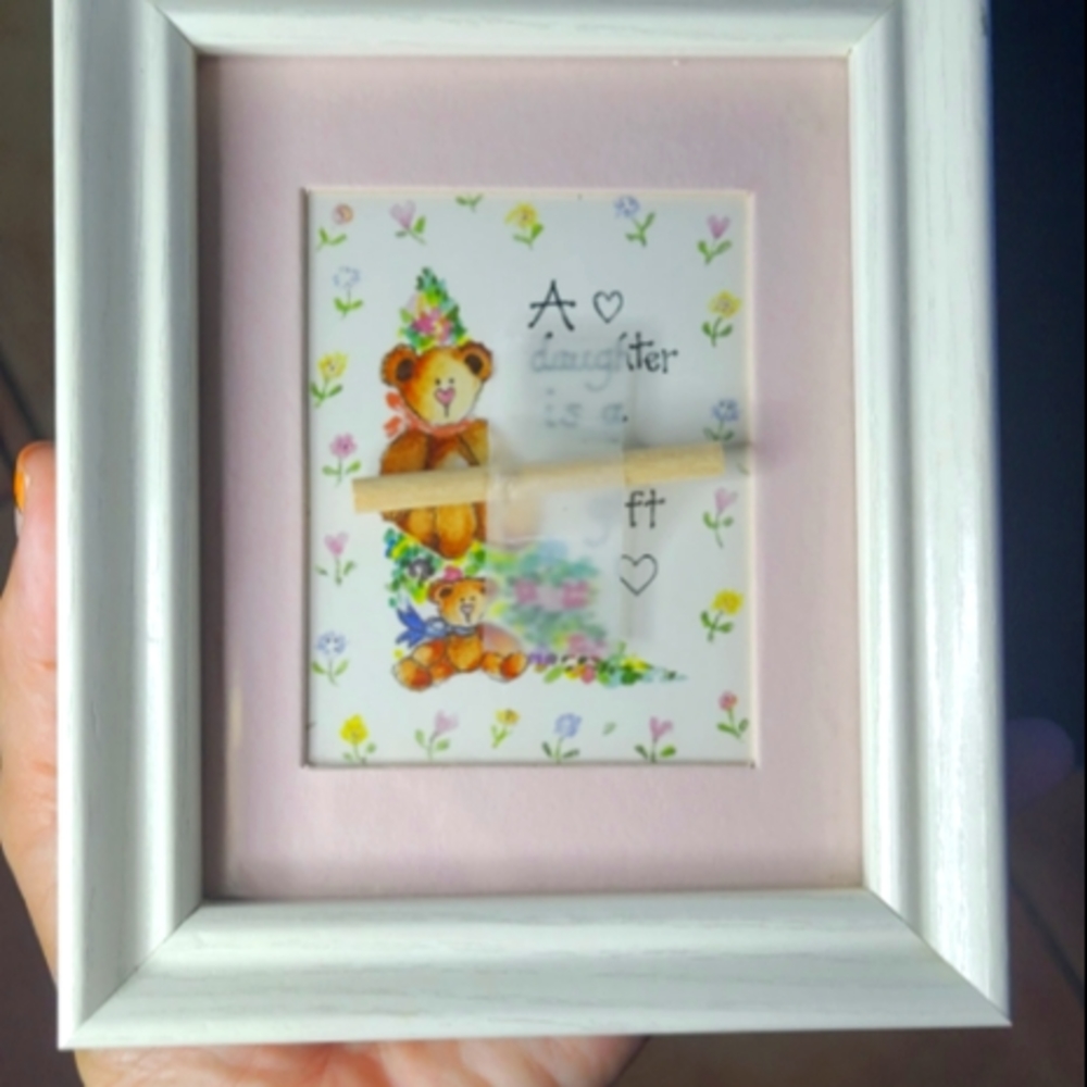 Linda Grayson Framed Picture **MUST SEE BACK OF FRAME**